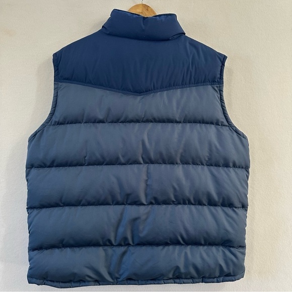 Patagonia Slingshot Goose Down Classic Puffer Vest Men's Size XXL Blue Green EUC - Picture 3 of 11